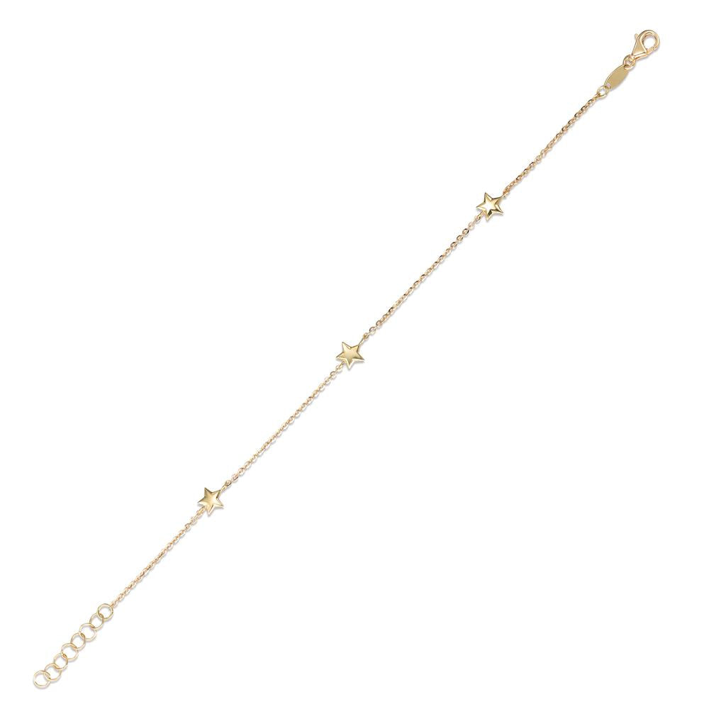 Bracelet Or jaune 18K Étoile 16.5-18 cm