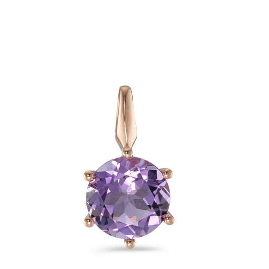 Anhänger 750/18 K Rotgold Amethyst Ø8 mm