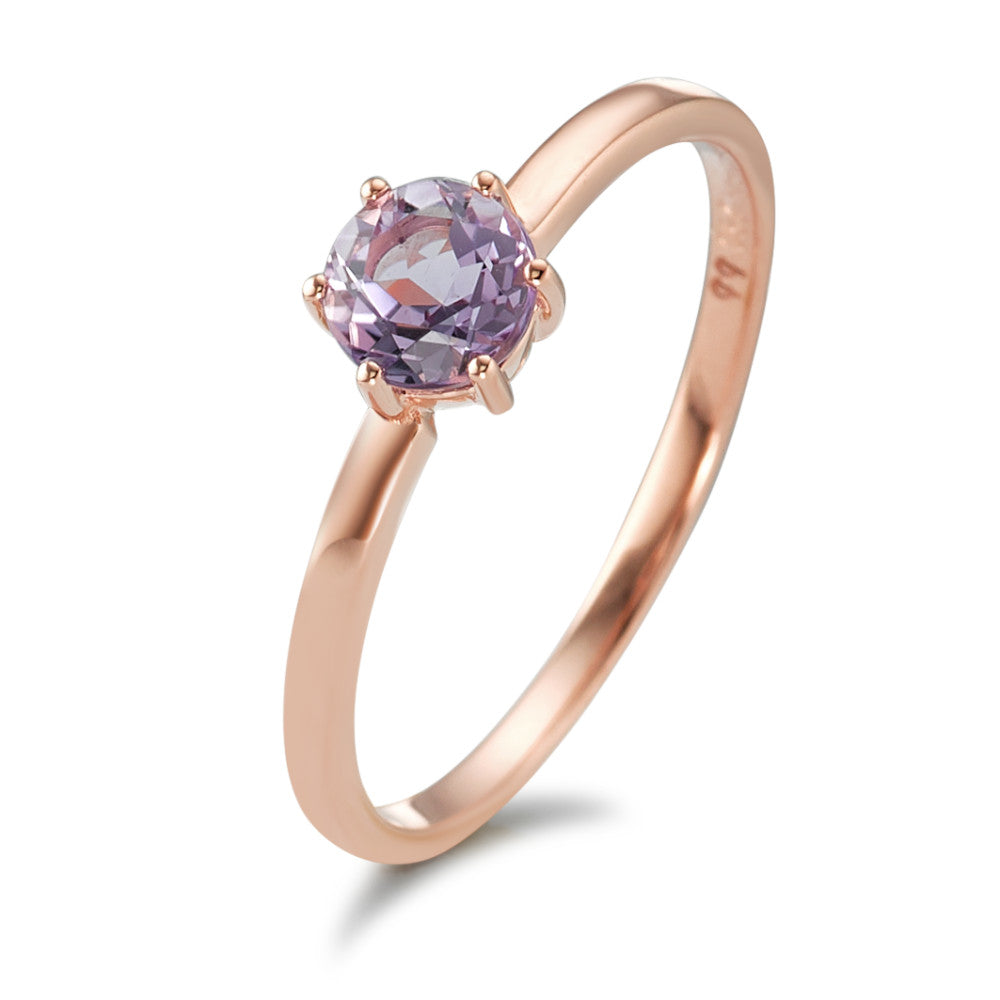 Bague Or rouge 18K Améthyste violet