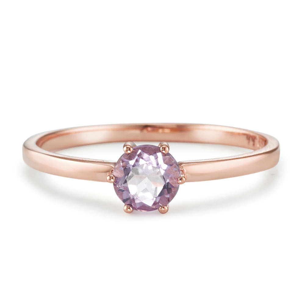 Fingerring 750/18 K Rotgold Amethyst violett