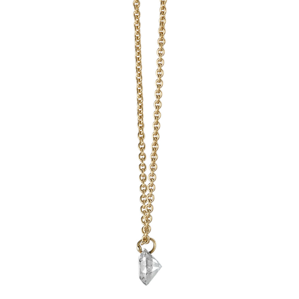 Collier 750/18 krt geel goud Diamant 0.06 ct 42 cm