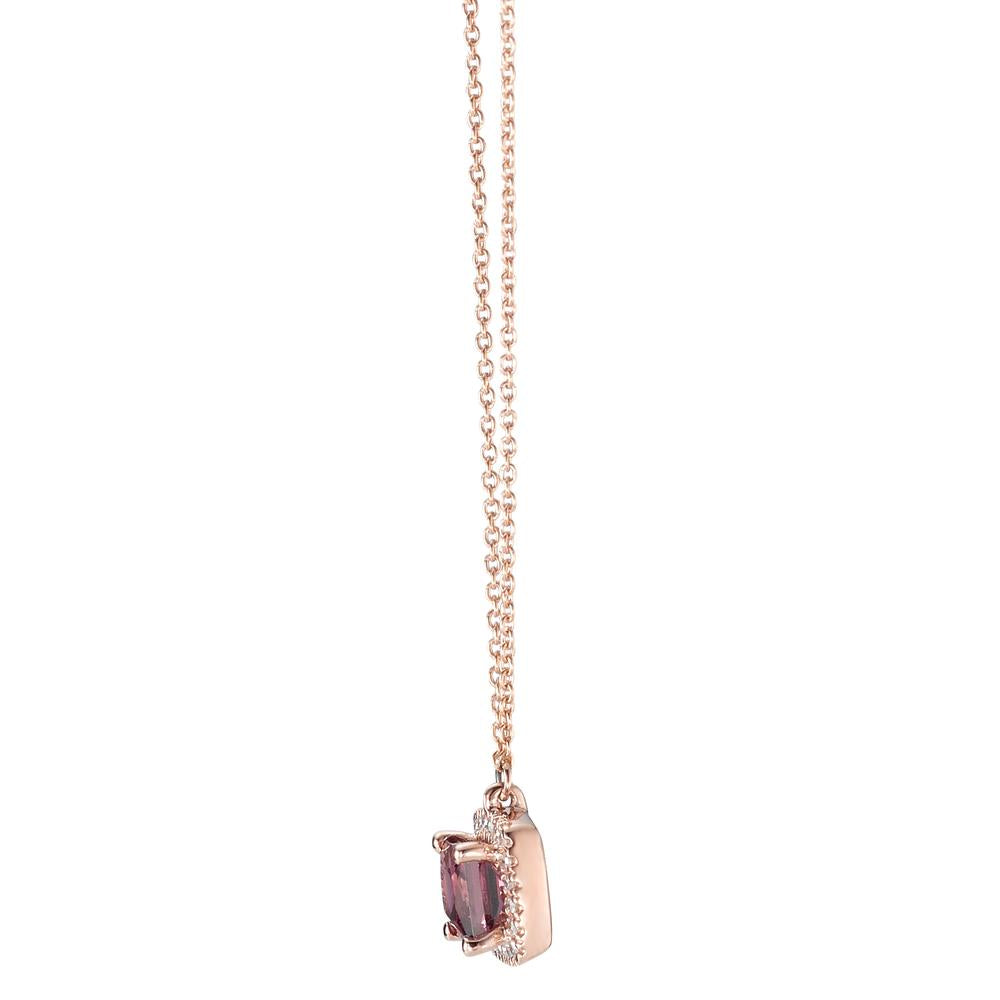 Collier Or rouge 14K Rhodolite 42 cm