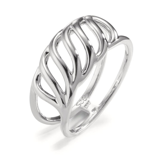 Fingerring Silber rhodiniert