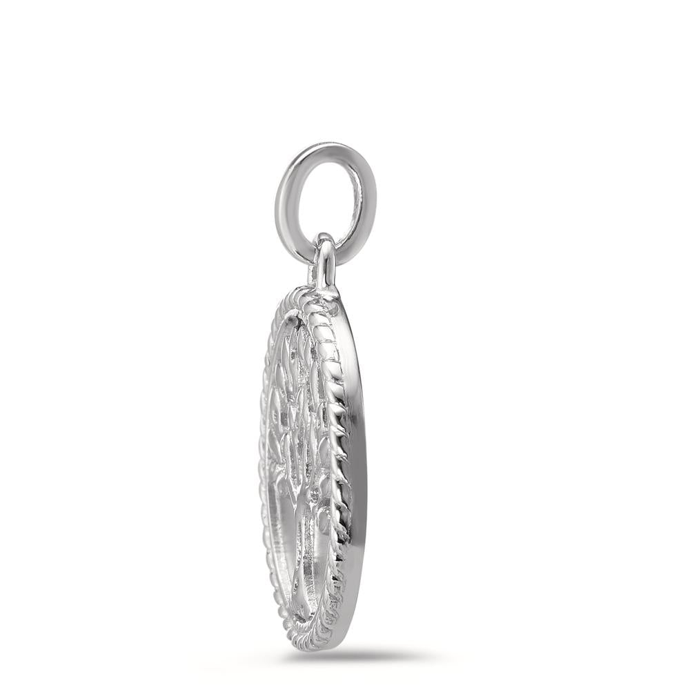 Pendentif Argent Rhodié Arbre de la vie Ø20 mm