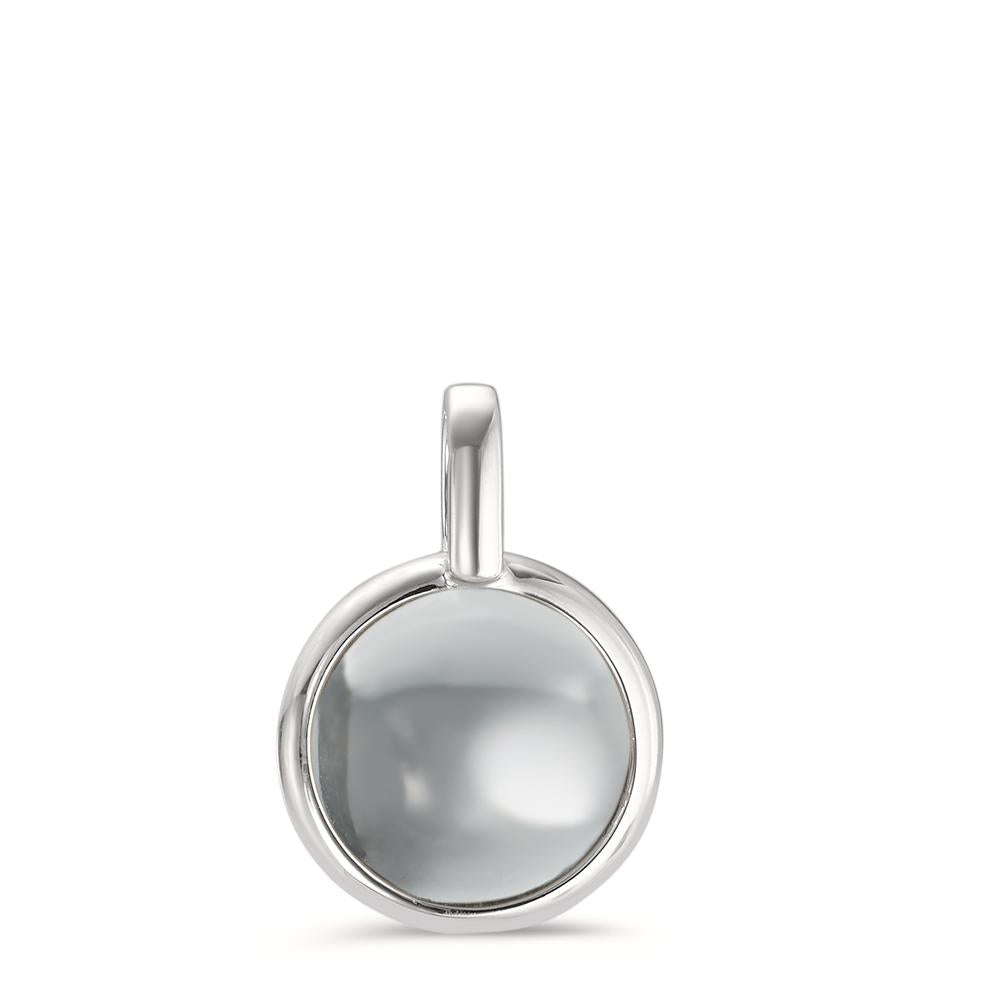 Pendentif Argent Rhodié Ø14 mm