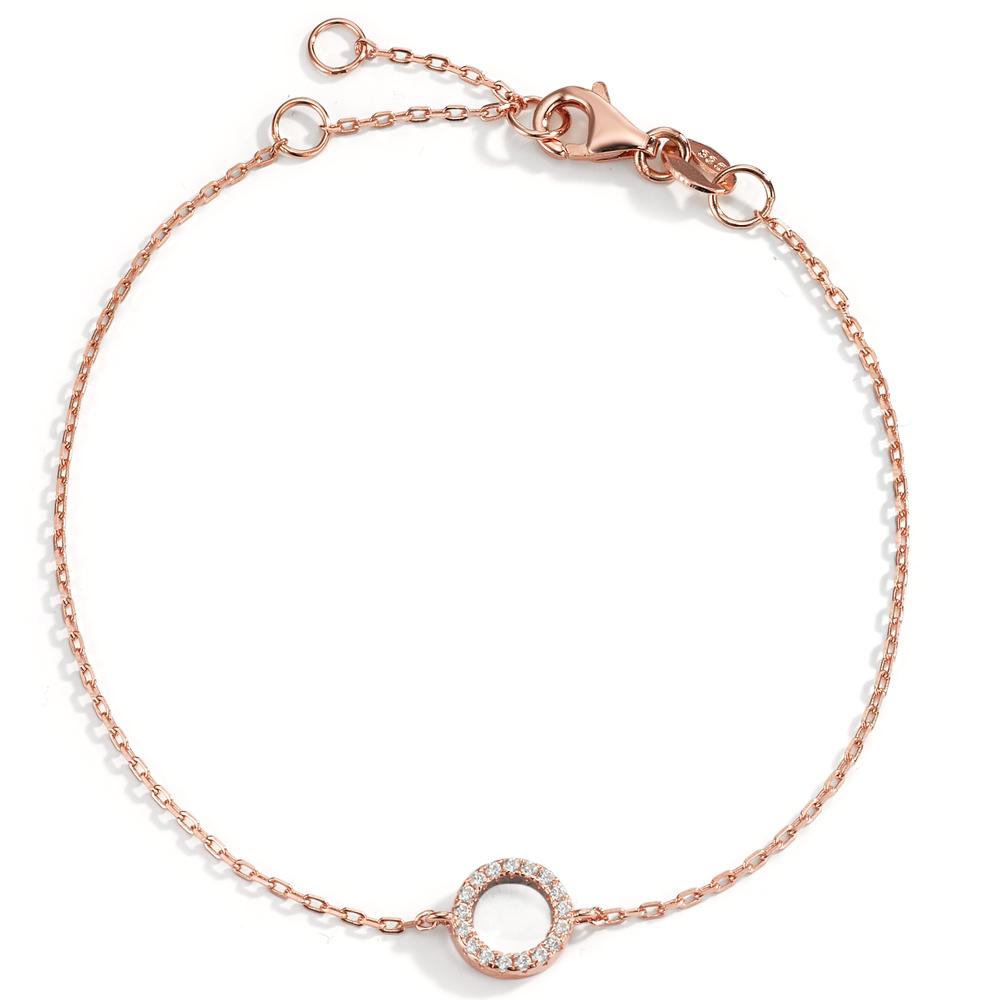 Armband Zilver Zirkonia Rosé Verguld 16-19 cm