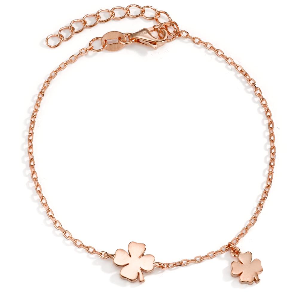 Armband Zilver Rosé Verguld Klaver 16-19 cm