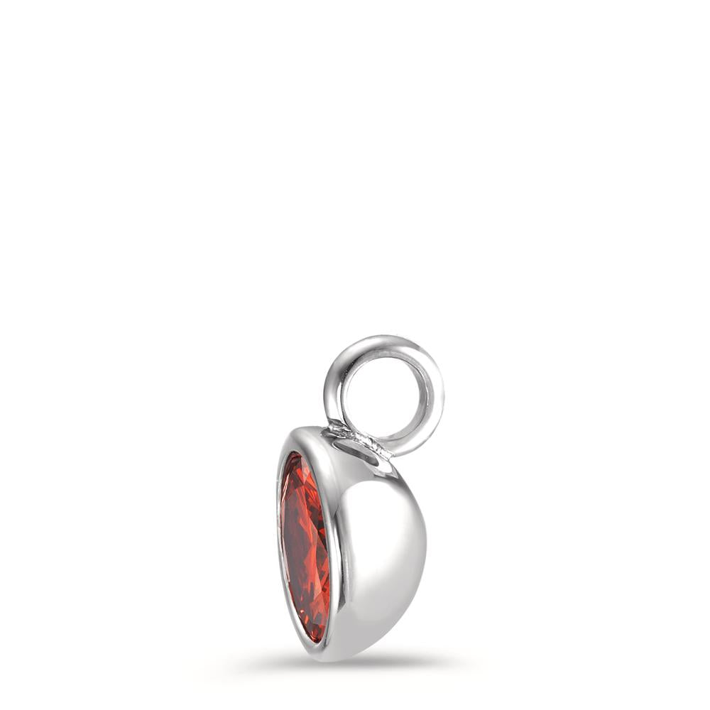 Charm-Anhänger Joy Edelstahl mit Mandarine Zirkonia, Ø9.5mm