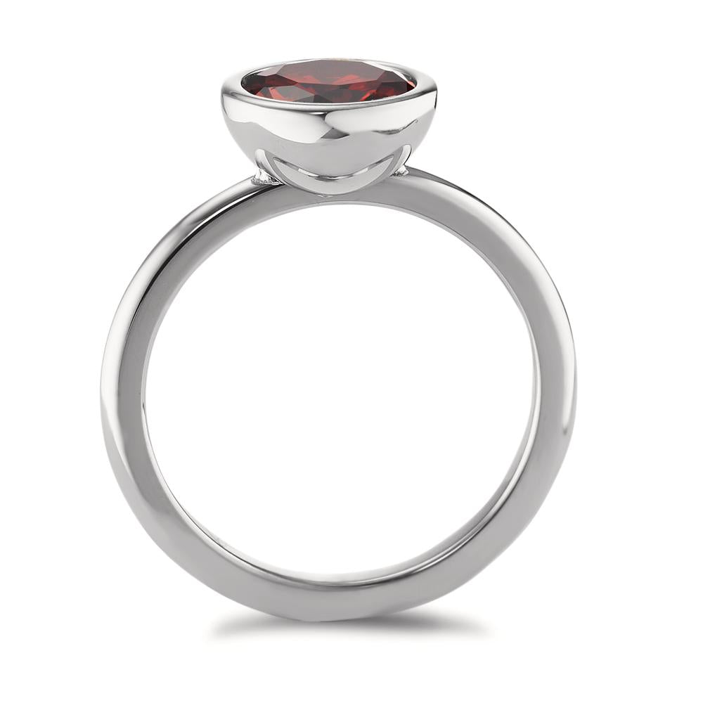 Bague Acier inoxydable Zircone rosé Ø9.5 mm