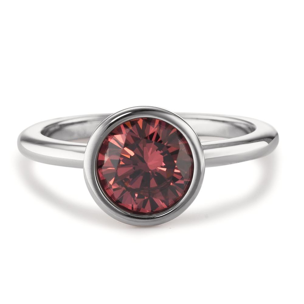 Ring Joy Edelstahl mit Scarlet Red Zirkonia, Ø9.5mm