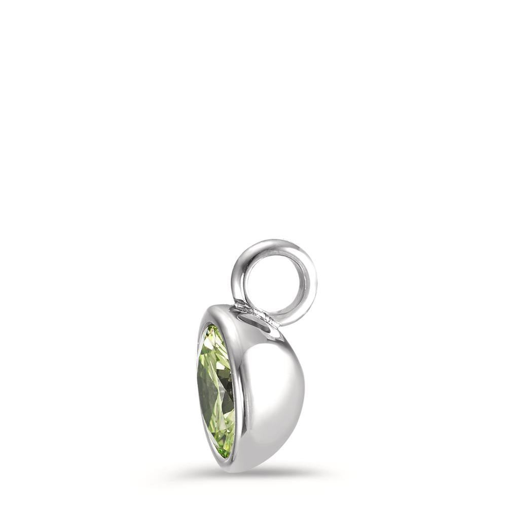 Charm-Anhänger Joy Edelstahl mit Apple Green Zirkonia, Ø9.5mm