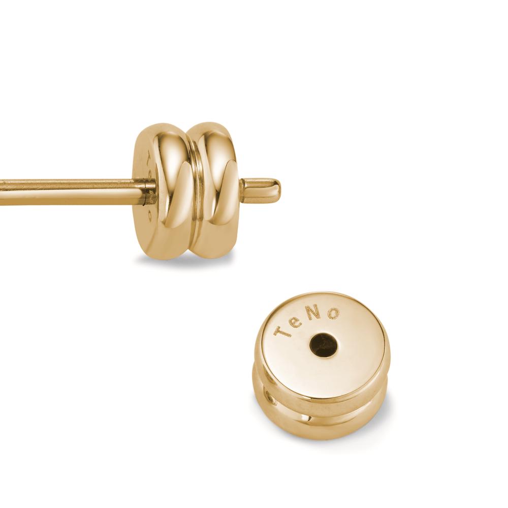 Ohrstecker Joy Gold aus Edelstahl mit Imperial Yellow Zirkonia, Ø7mm