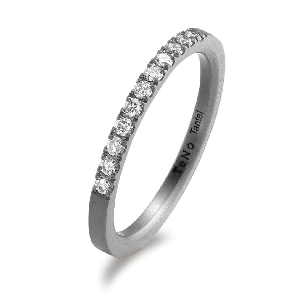 Bague d'éternité Tantale Diamant 0.22 ct, 11 Pierres, w-si