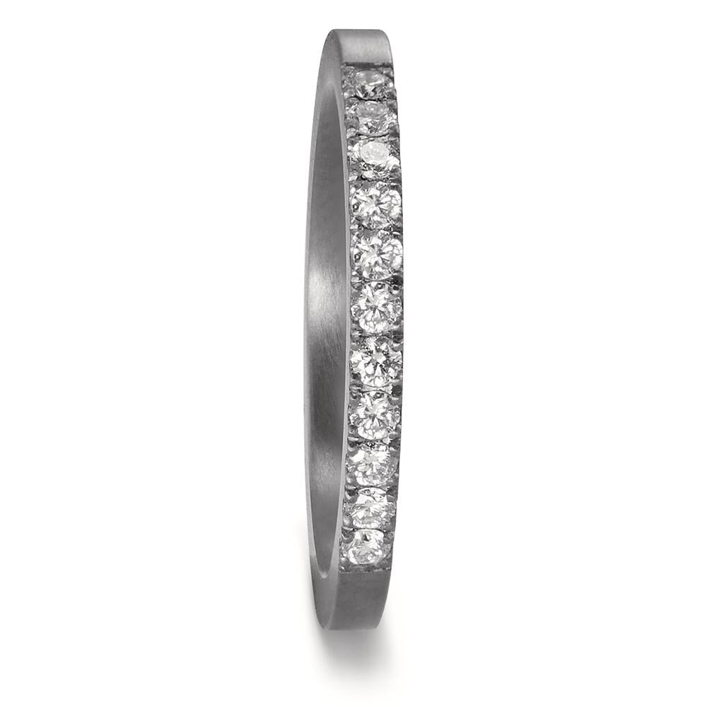 Bague d'éternité Tantale Diamant 0.22 ct, 11 Pierres, w-si