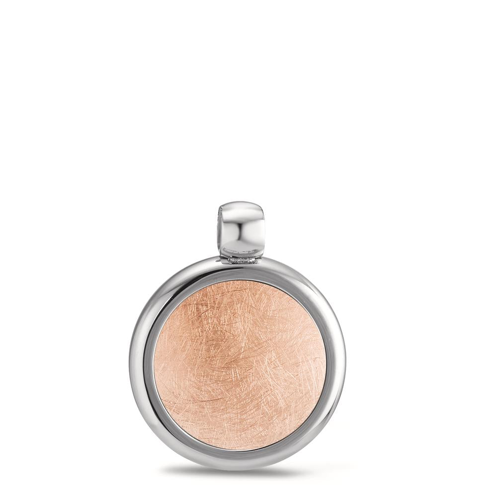 Pendentif Acier inoxydable rosé PVD Ø18 mm