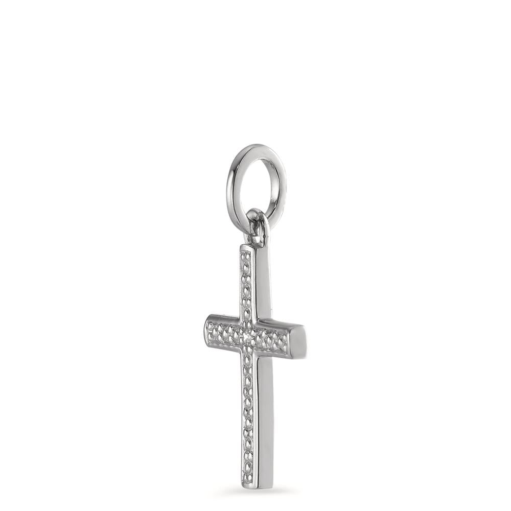 Hanger 375/9 krt witgoud Diamant 0.005 ct, [Brillant], p1 Kruis