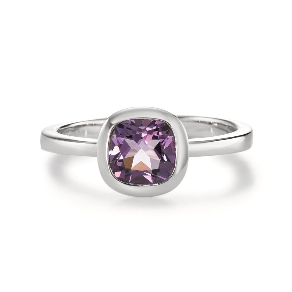 Fingerring 750/18 K Weissgold Amethyst