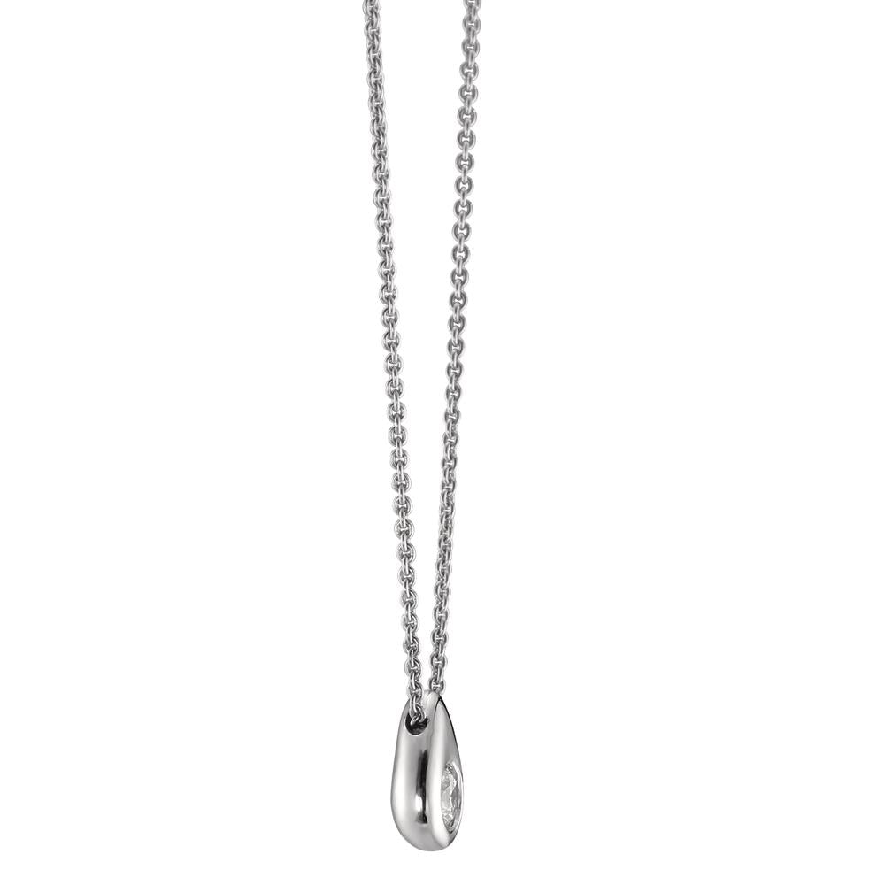 Collier 750/18K krt witgoud Diamant 0.06 ct, w-si 40-42 cm