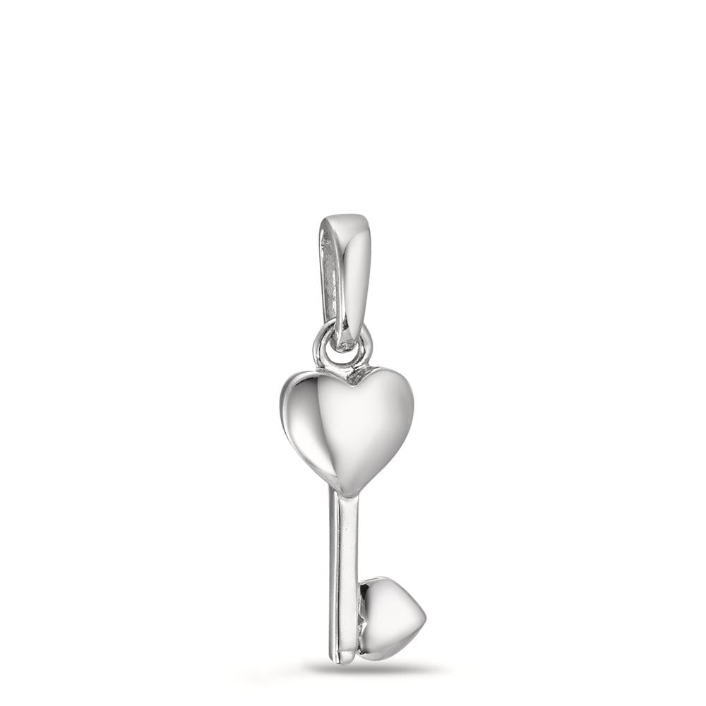 Pendentif Argent Rhodié Clé