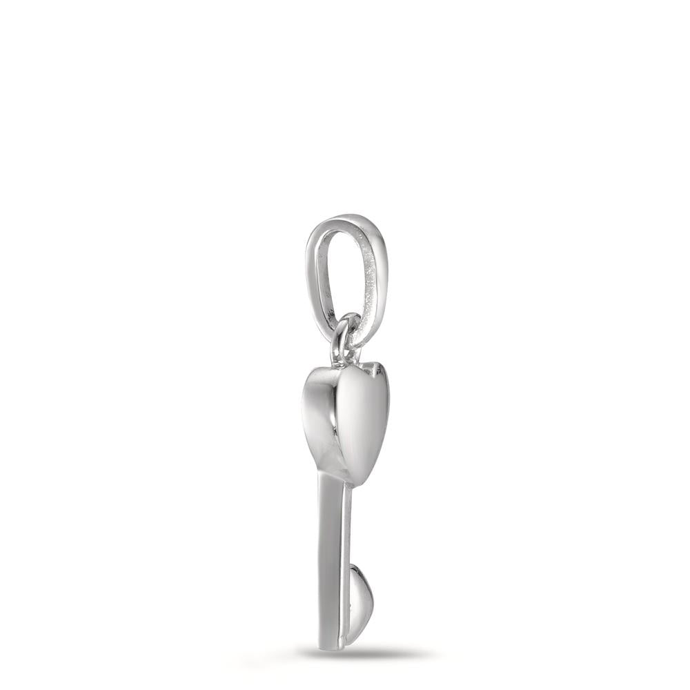 Pendentif Argent Rhodié Clé