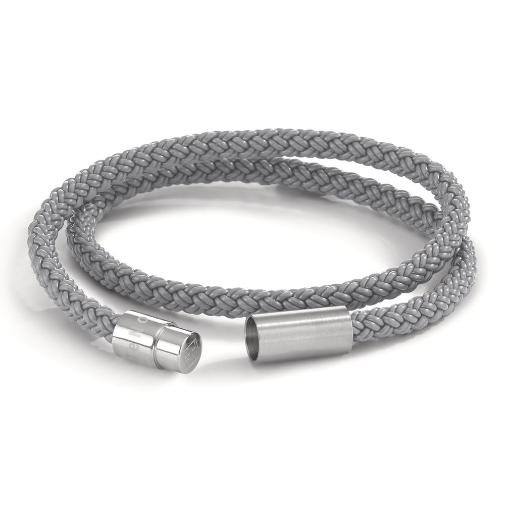 Bracelet Acier inoxydable, Caoutchouc 21 cm