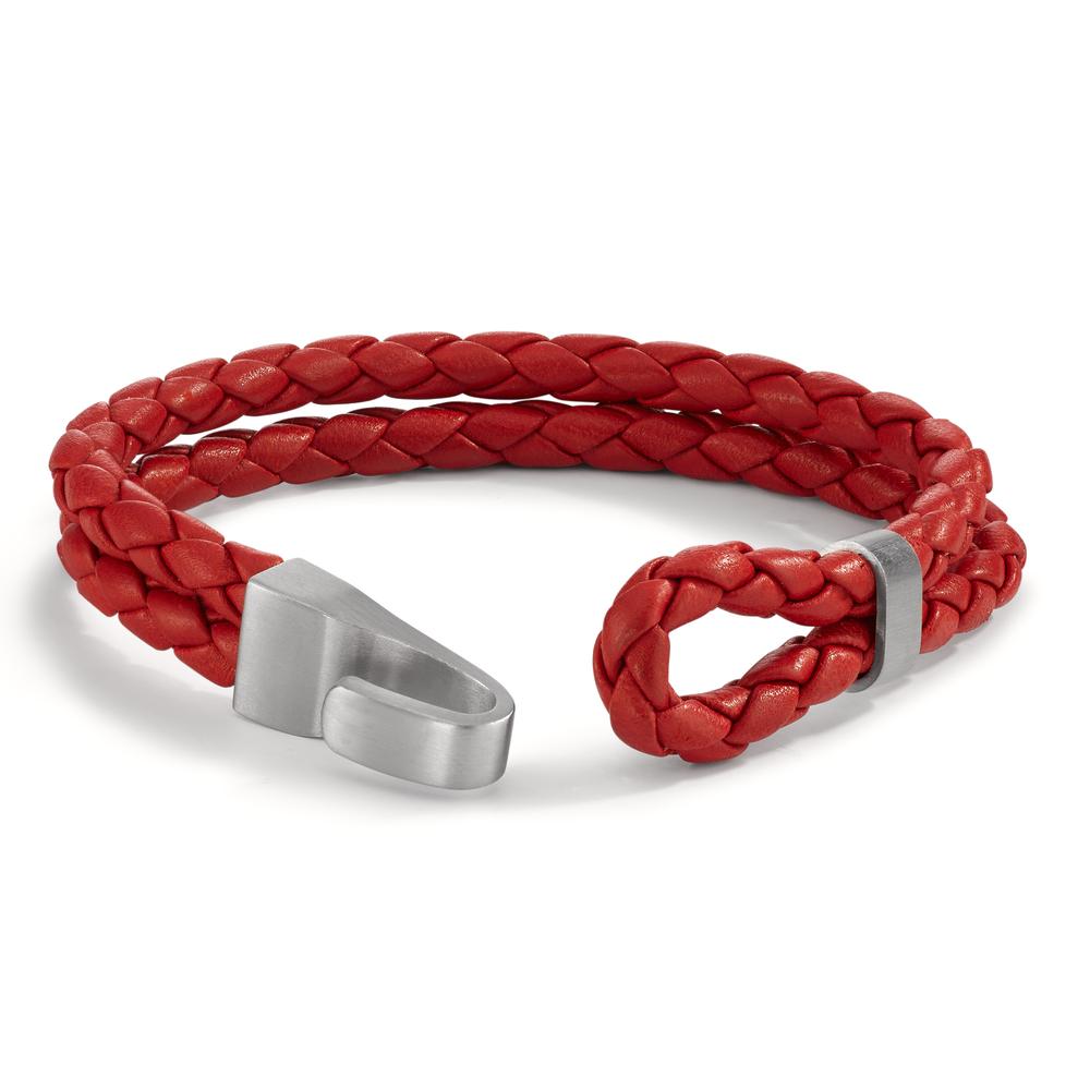 Bracelet Cuir, Acier inoxydable 21 cm