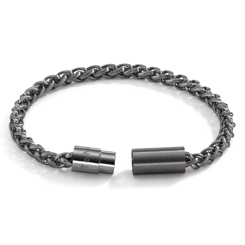 Bracelet Acier inoxydable gris PVD 21 cm