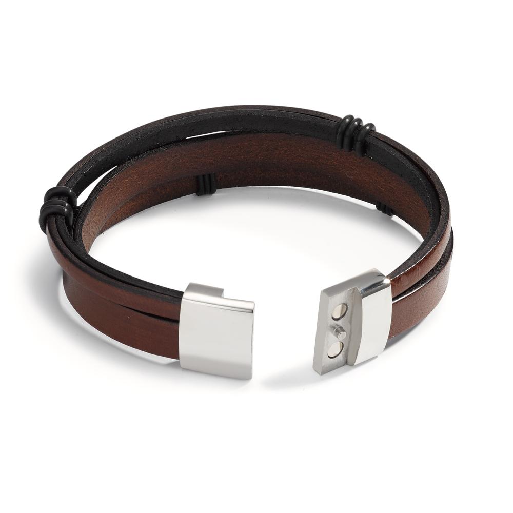 Armband Leder, Edelstahl