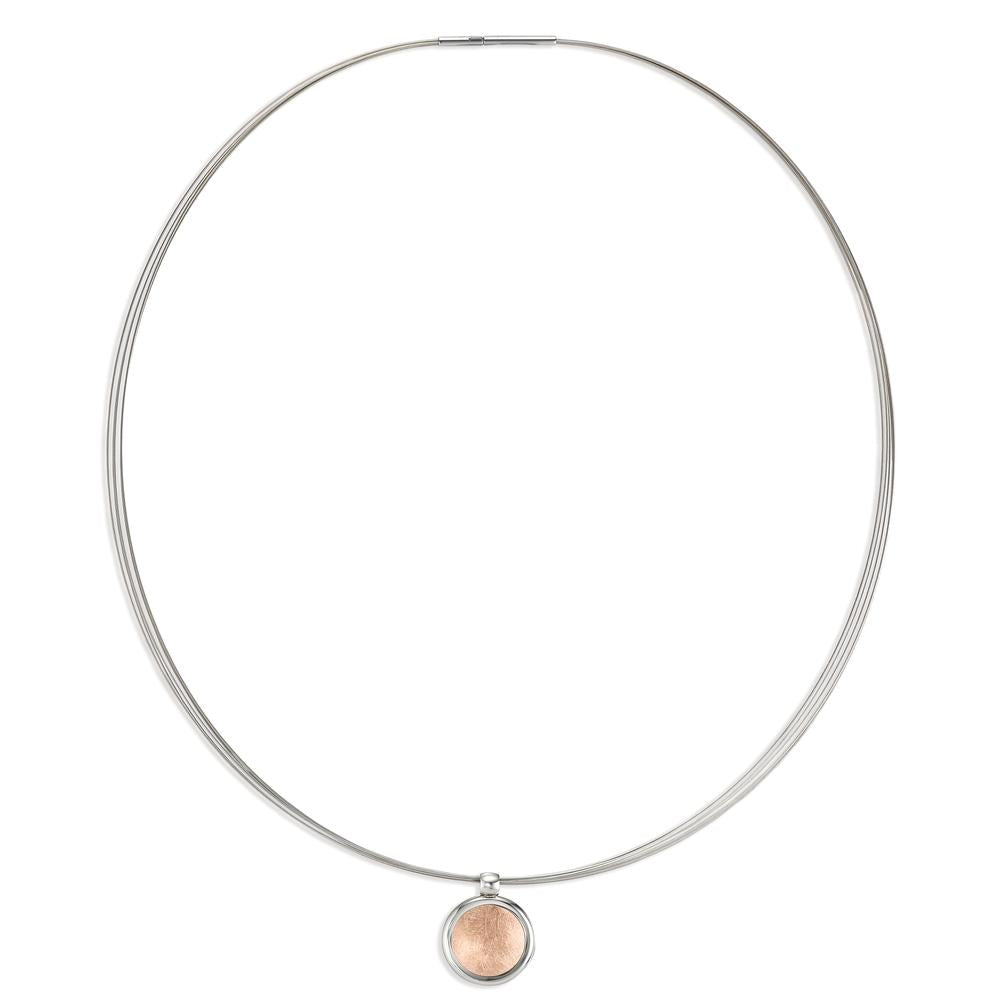 Collier Roestvrijstaal Bi-color 42 cm Ø18 mm