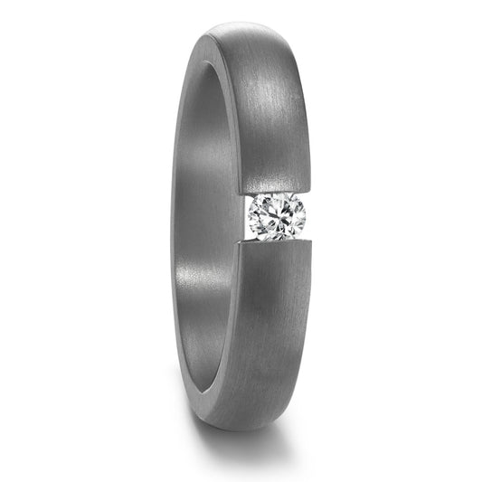 Partnerring 999 Tantaal Diamant 0.10 ct, w-si