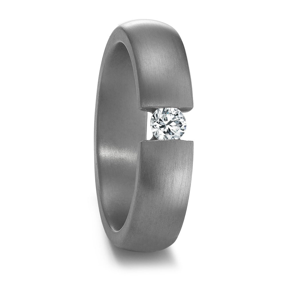 Partnerring 999 Tantaal Diamant 0.15 ct, w-si