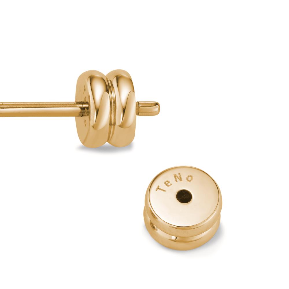 Ohrstecker Pura Gold aus Edelstahl mit Comfort-Steckverschluss, Ø8mm