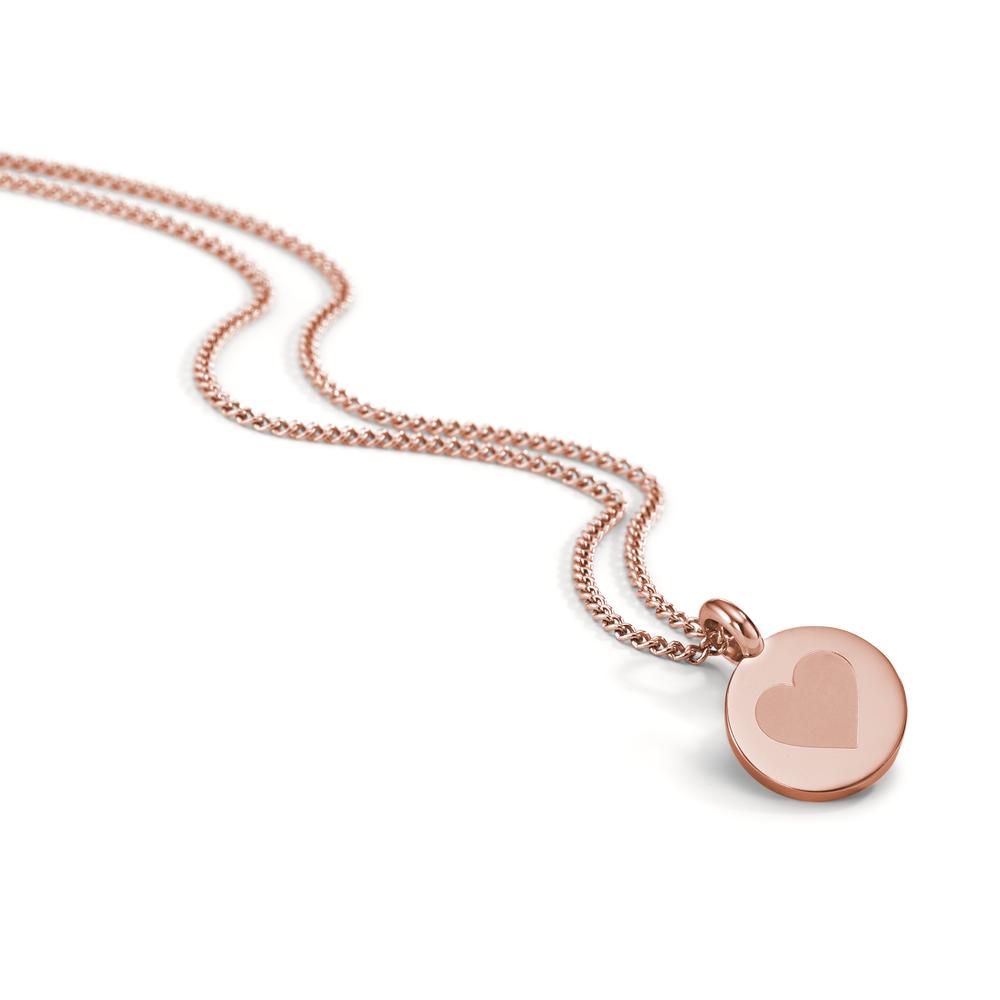 Collier Roestvrijstaal Rosé IP-gecoat 45 cm Ø11 mm