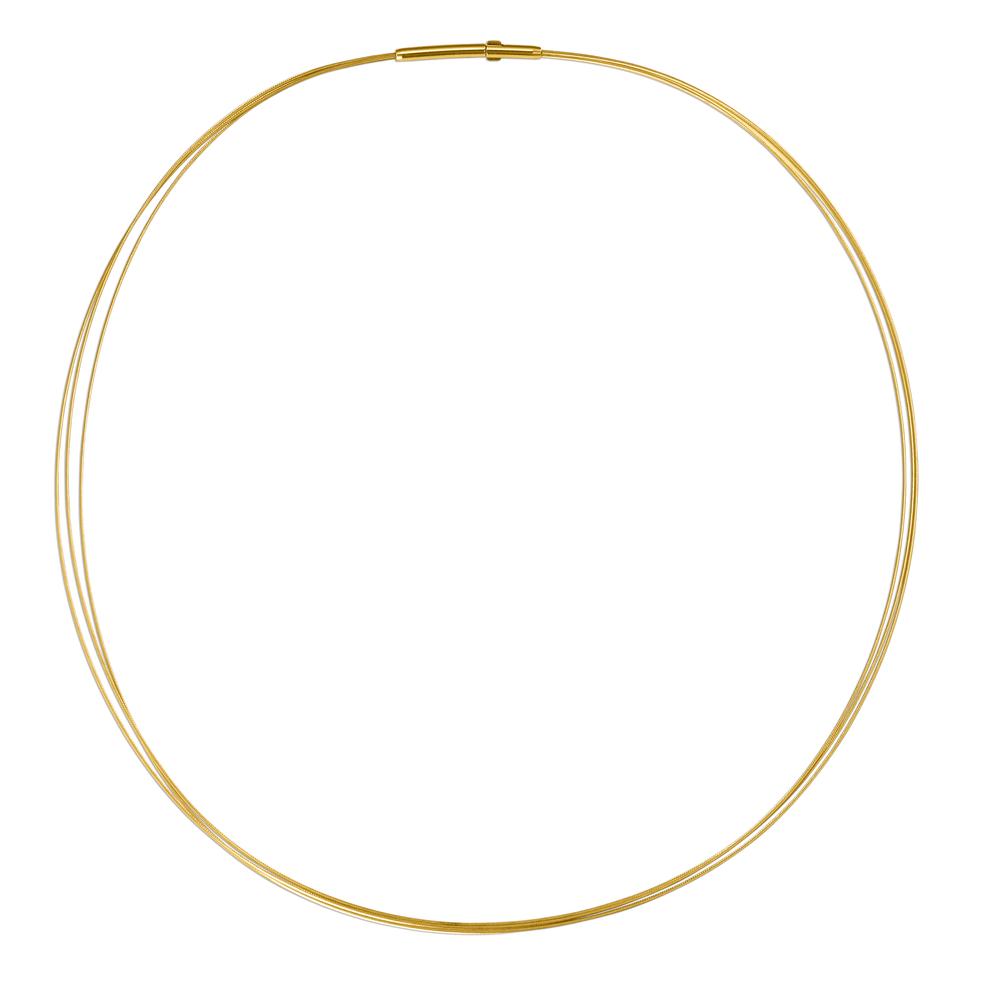 Collier Roestvrijstaal Geel IP-gecoat 42 cm