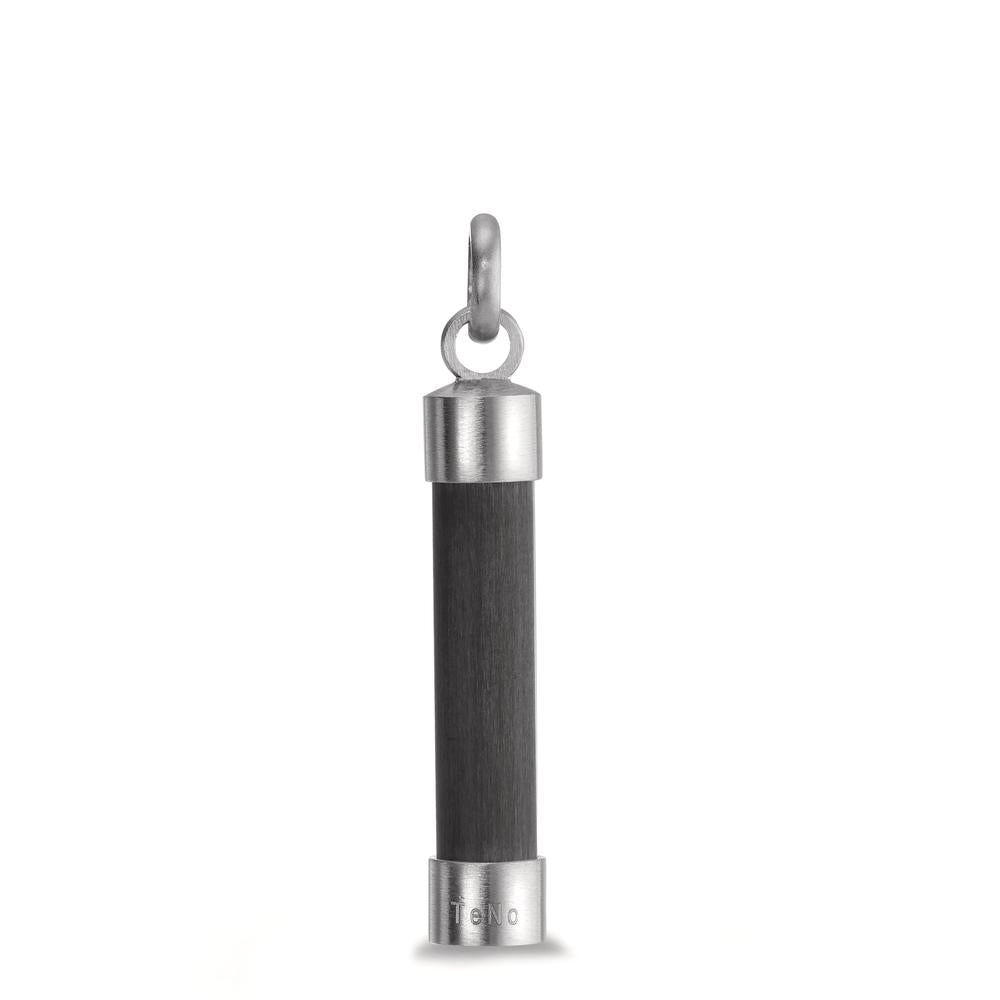 Pendentif Acier inoxydable, Carbone Ø7 mm