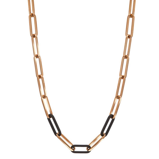 Collier Roestvrijstaal, Carbon Rosé IP-gecoat 45-48 cm