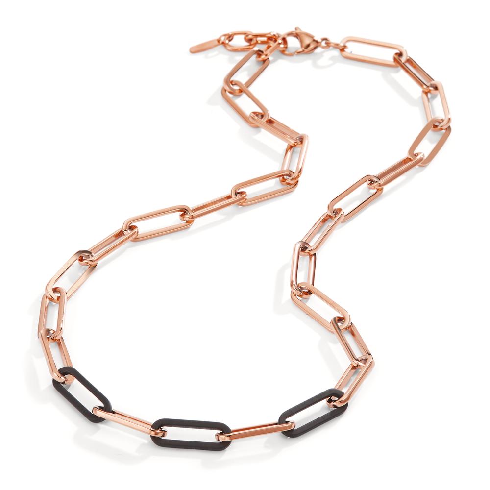 Collier Roestvrijstaal, Carbon Rosé IP-gecoat 45-48 cm