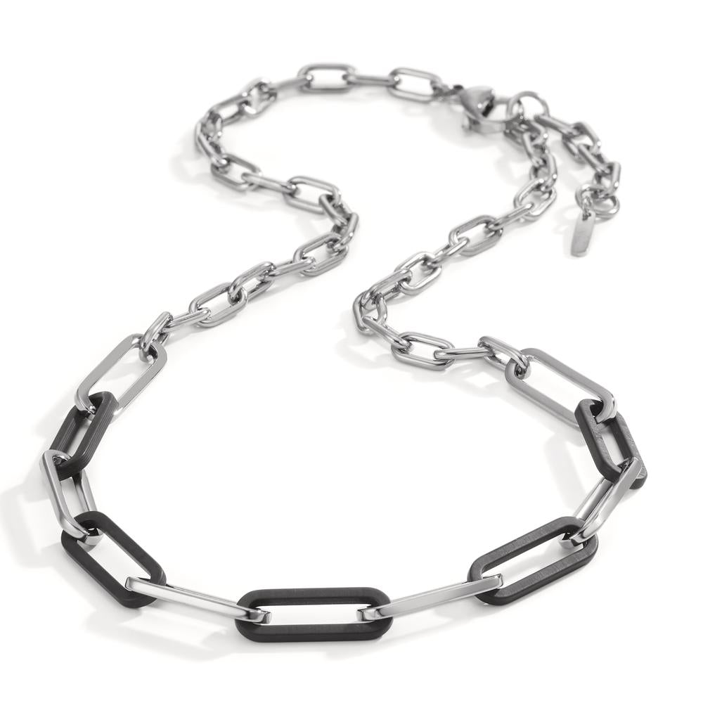 Collier Acier inoxydable, Carbone 42-45 cm