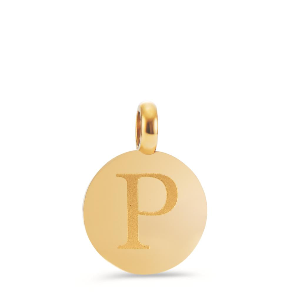 Pendentif Acier inoxydable jaune PVD Ø11 mm