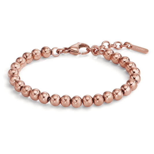 Armband Roestvrijstaal Rosé IP-gecoat 16.5-19.5 cm Ø6 mm