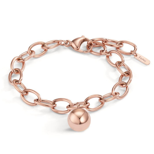 Bracelet Acier inoxydable rosé PVD 16.5-21 cm