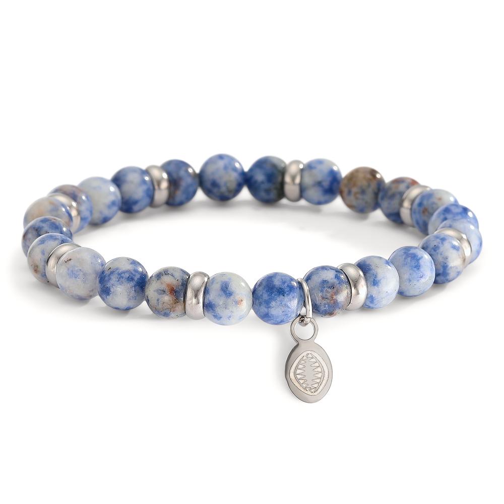 Bracelet Acier inoxydable Sodalite 21 cm Ø8.5 mm