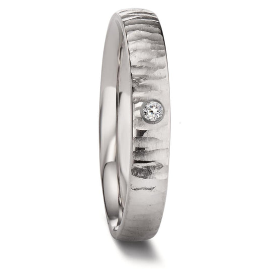 Partnerring Titanium Diamant 0.03 ct, w-si