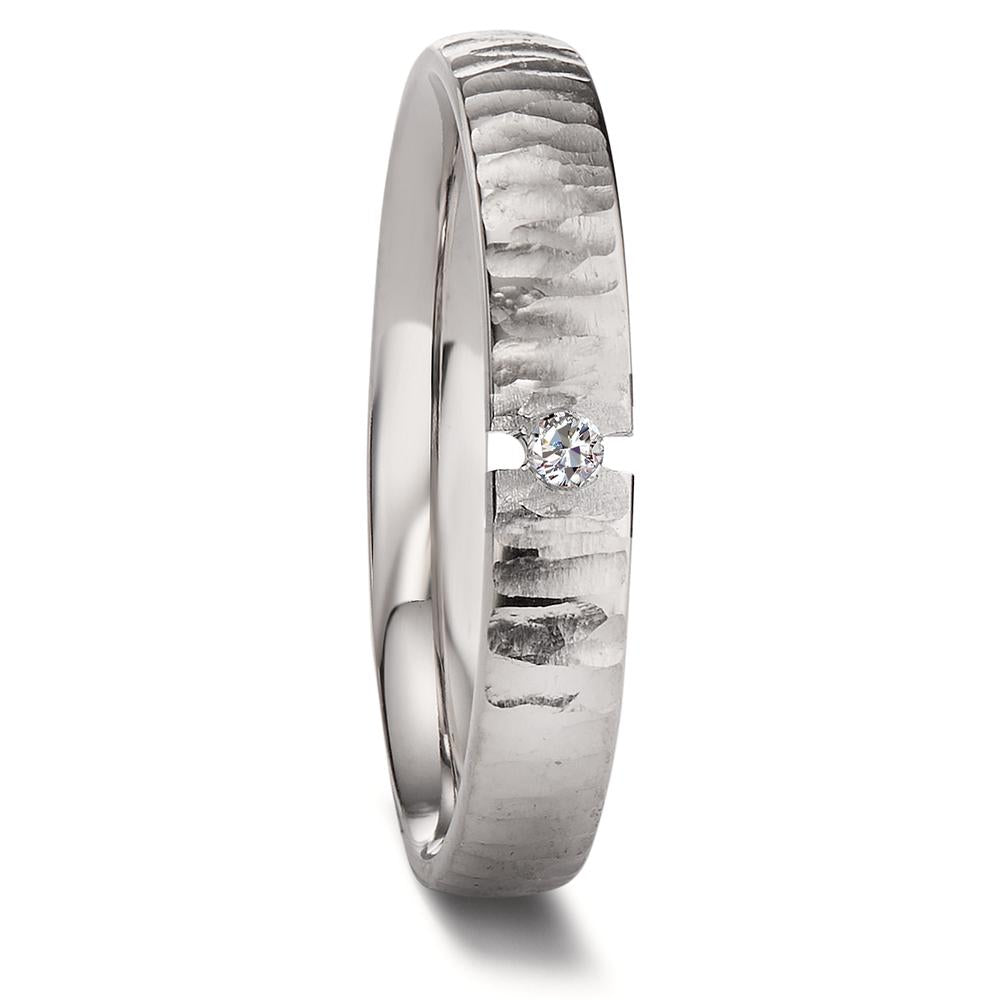 Partnerring Titanium Diamant 0.03 ct, w-si