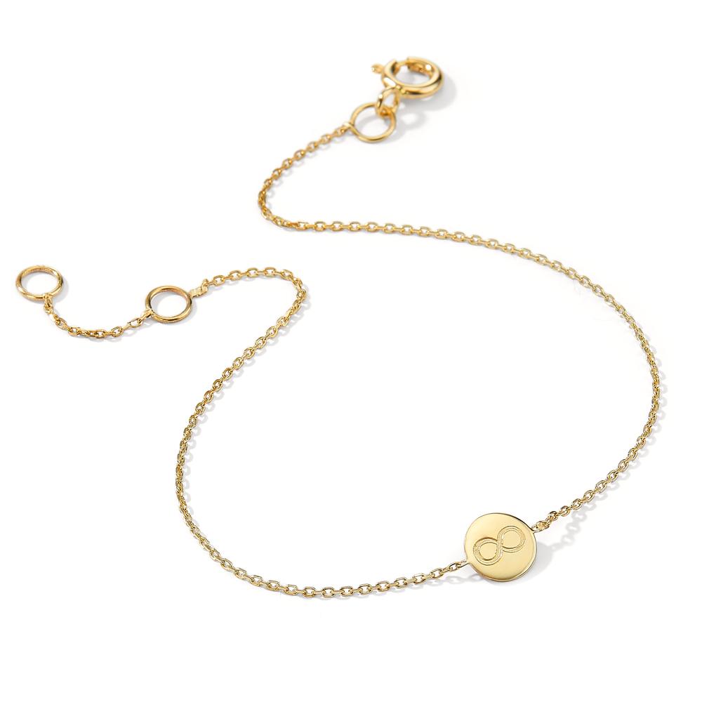 Bracelet Or jaune 14K Infini 17-19 cm