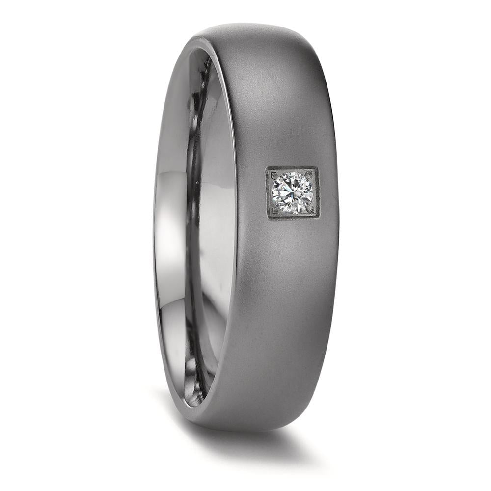 Partnerring 999 Tantaal Diamant 0.05 ct, w-si