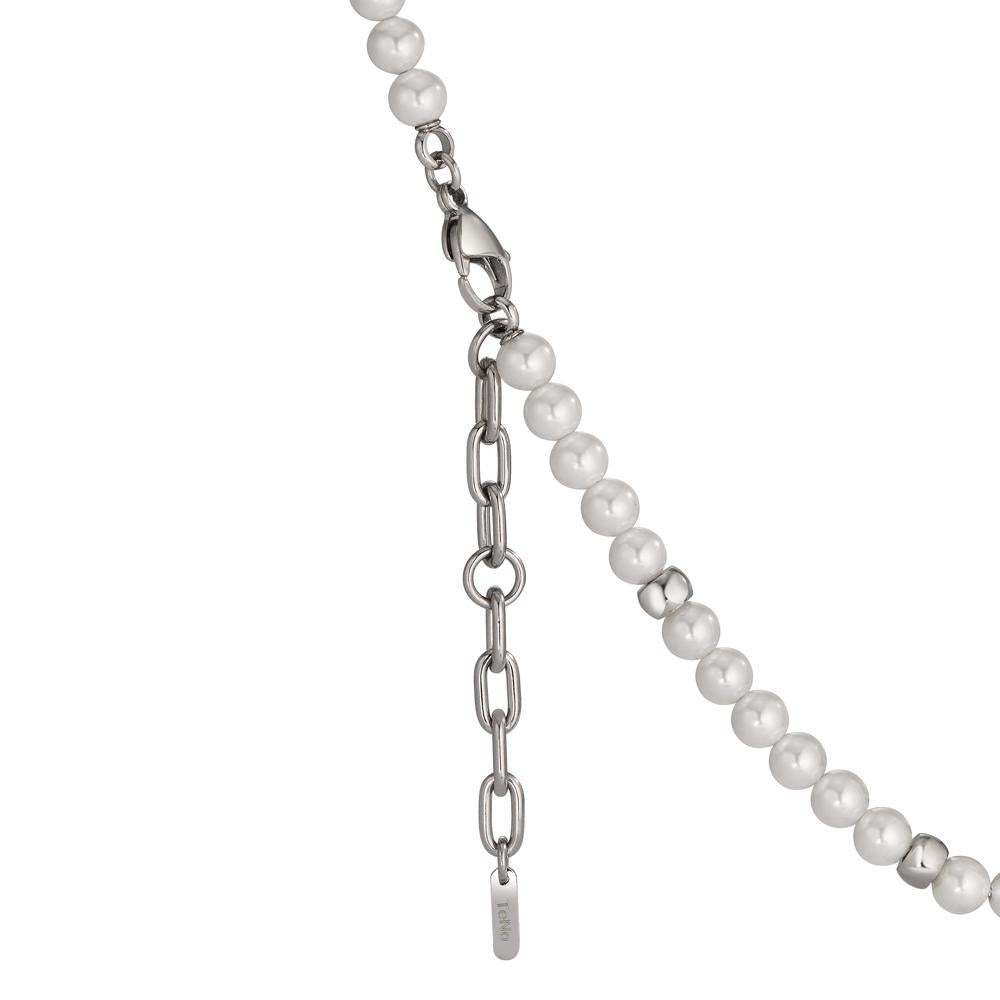 Collier Acier inoxydable perle de culture 42-45 cm