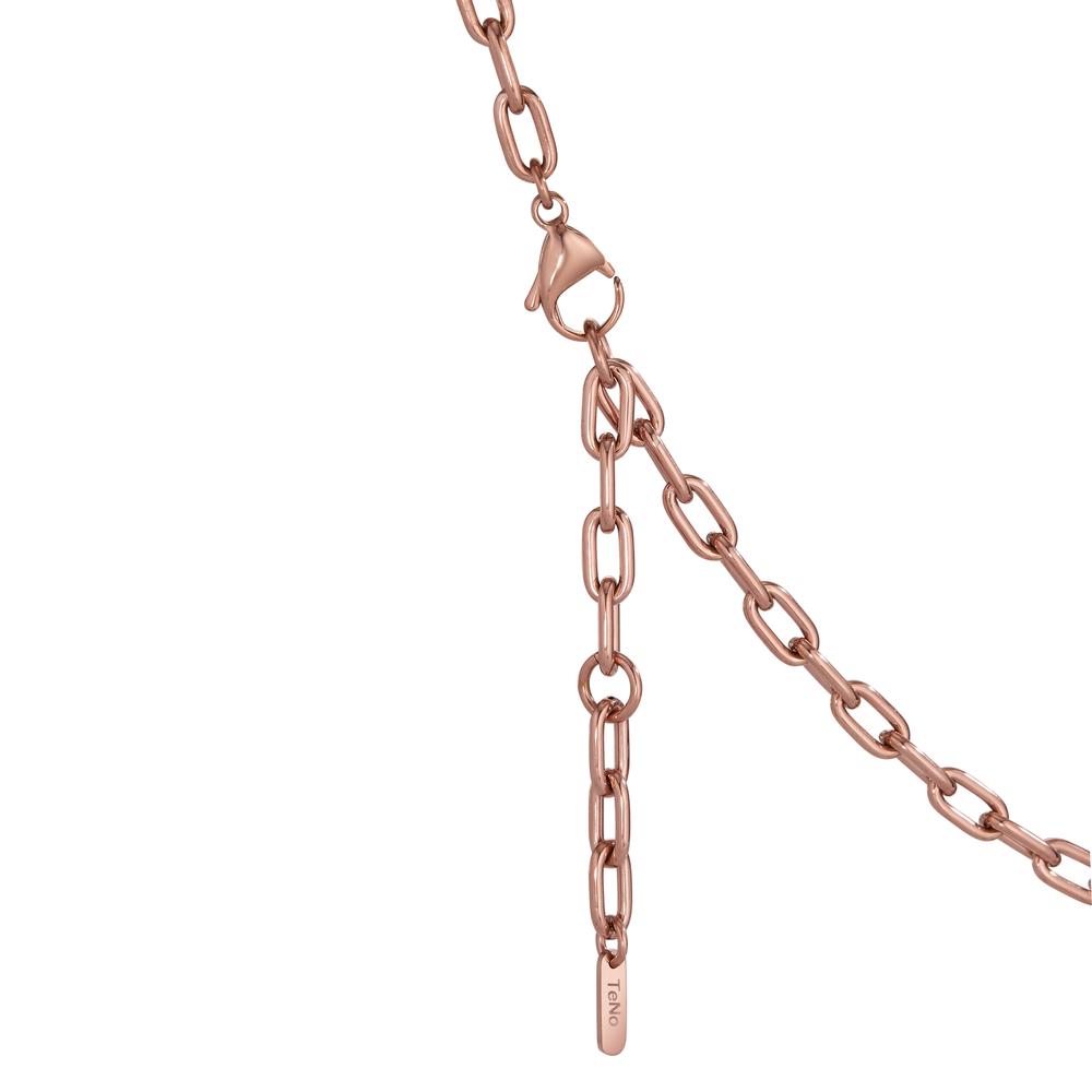 Collier Roestvrijstaal, Carbon Rosé IP-gecoat 43-48 cm