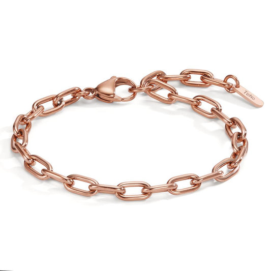 Bracelet Acier inoxydable rosé PVD 17.5-21 cm