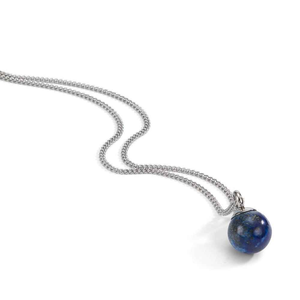 Pendentif Acier inoxydable Lapis-lazuli Ø10 mm